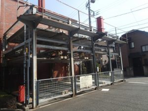 機械式駐車場塗装工事Before画像